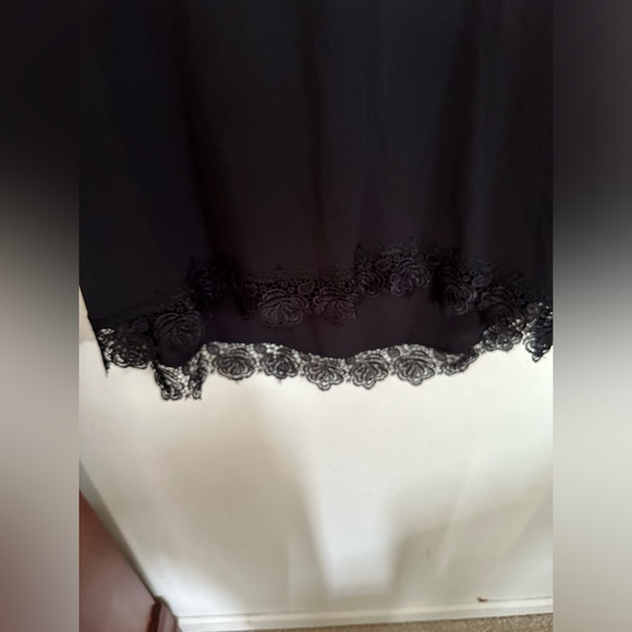 ETEN Lace Trim  Dress Black  long sleeve Cocktail Formal Size X LARGE - Picture 7 of 12